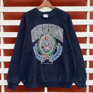 1980S Georgetown Hoyas University Crewneck Sweatshirt